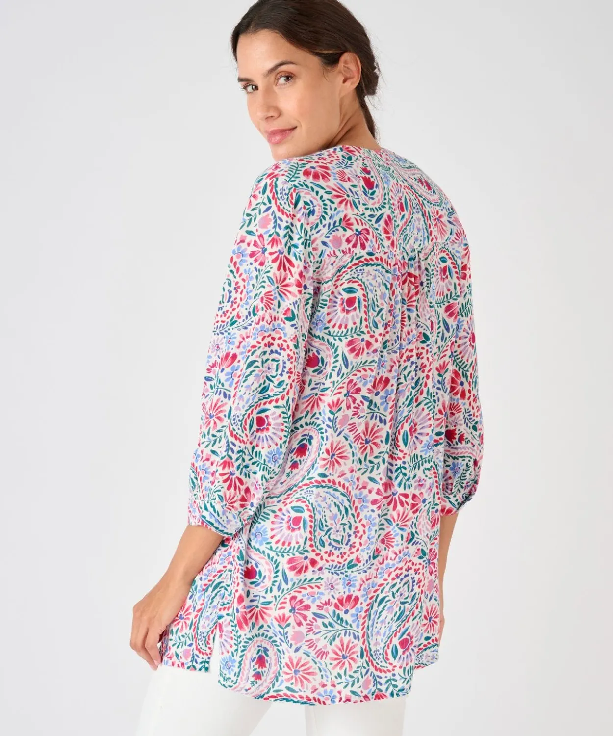 Tunique créponnée pure viscose