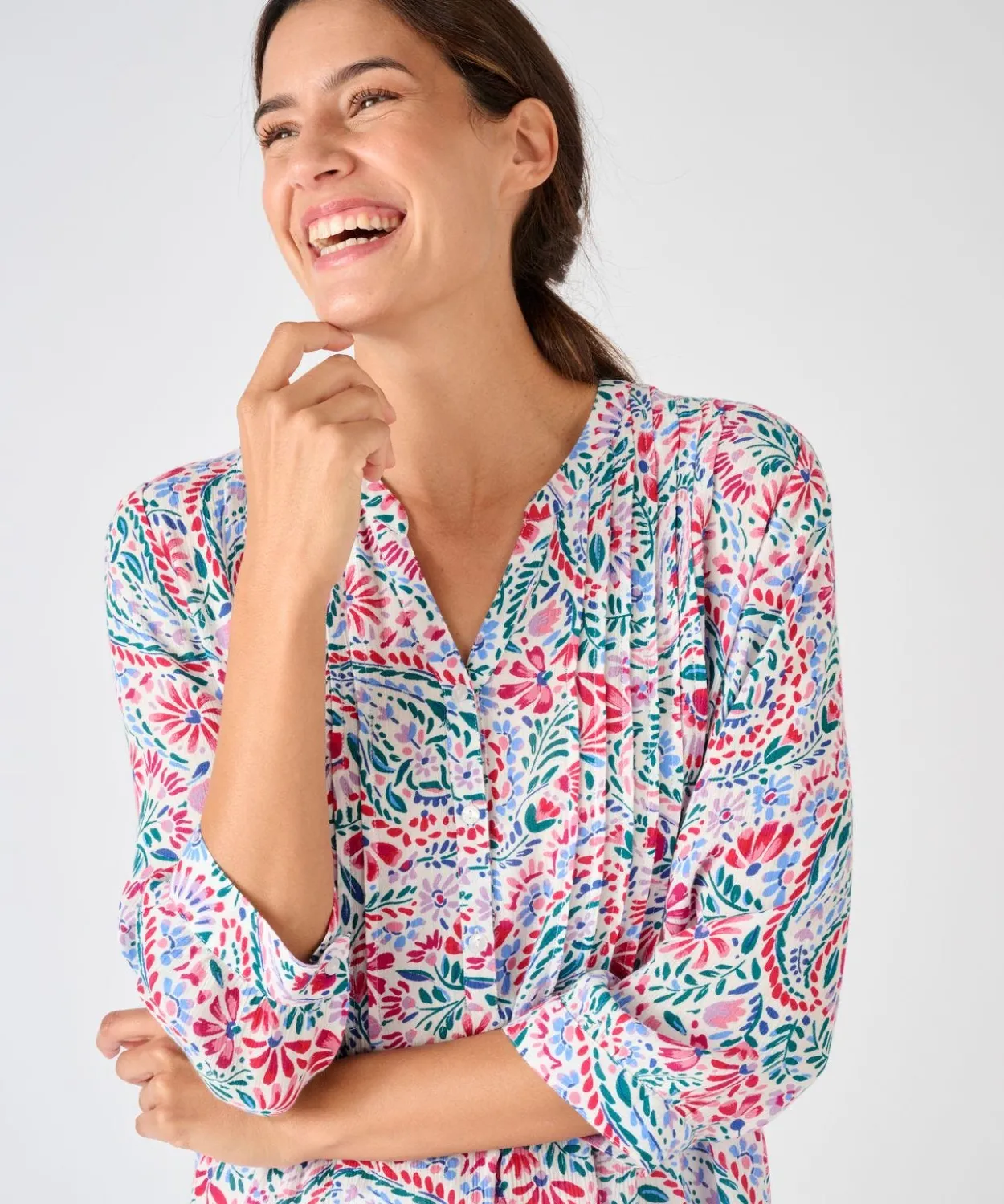 Tunique créponnée pure viscose