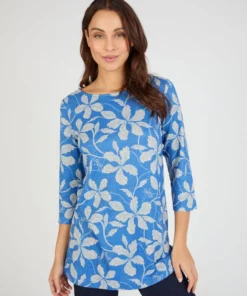 Tunique maille chaude imprimée