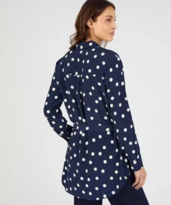 Tunique à pois en pure viscose