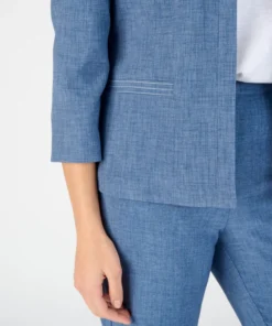 Veste courte tissu texturé