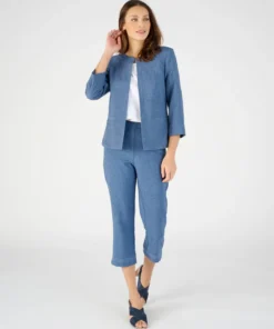 Veste courte tissu texturé