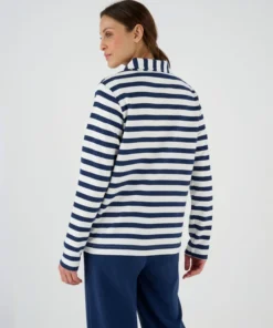 Veste de détente maille ottoman rayée