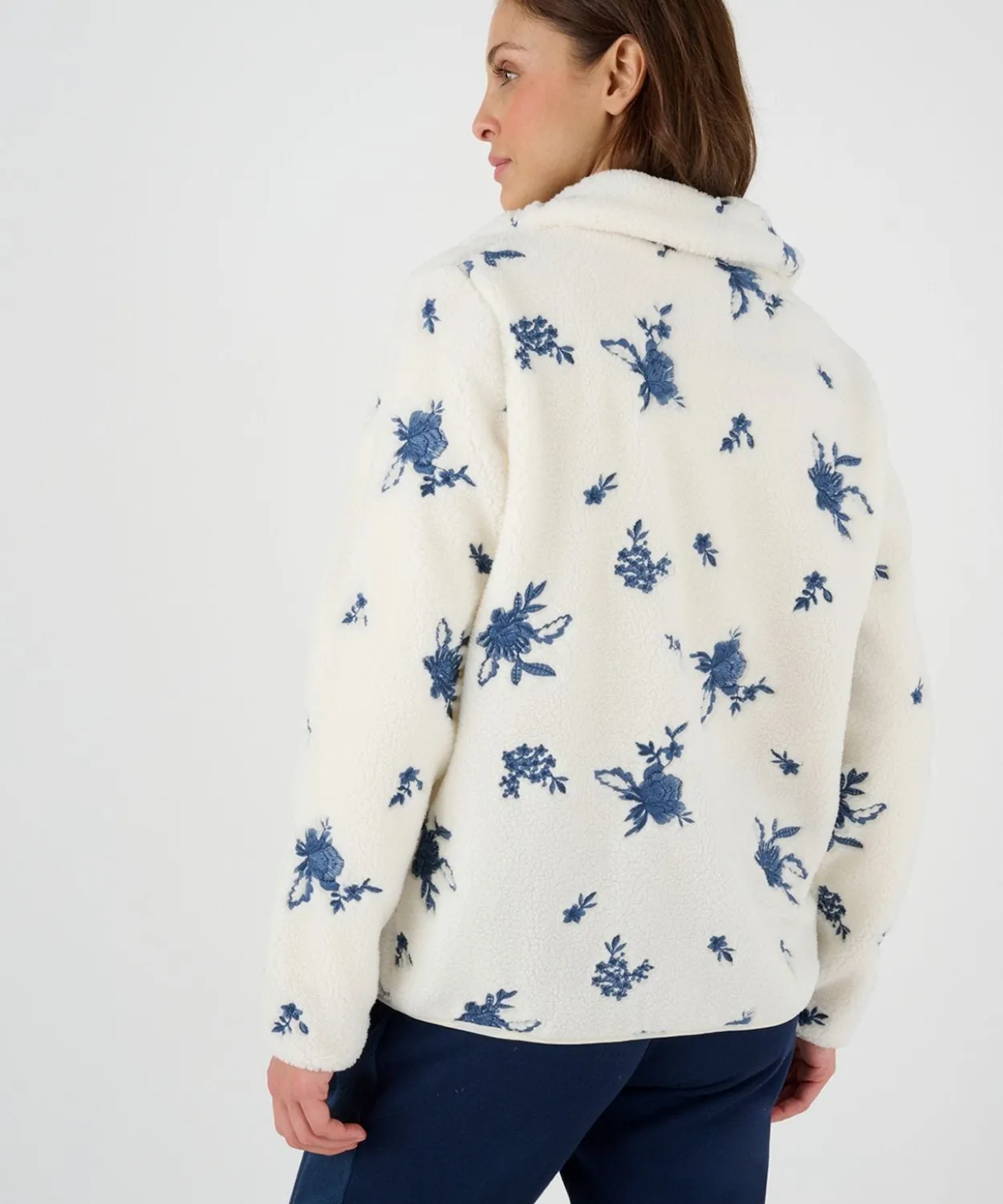 Veste de détente maille polaire brodée Thermolactyl
