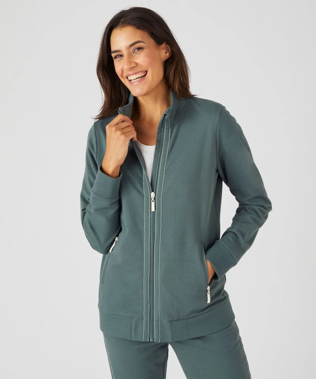 Veste de jogging zippée