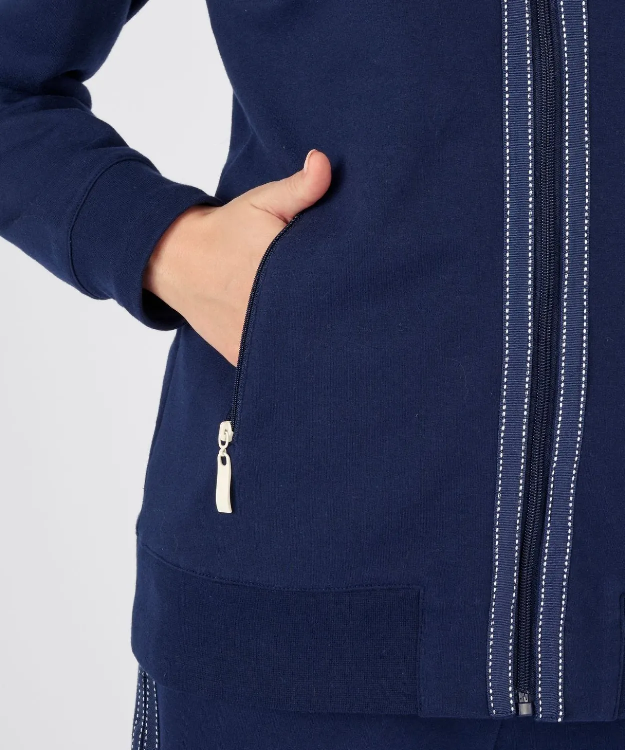 Veste de jogging zippée