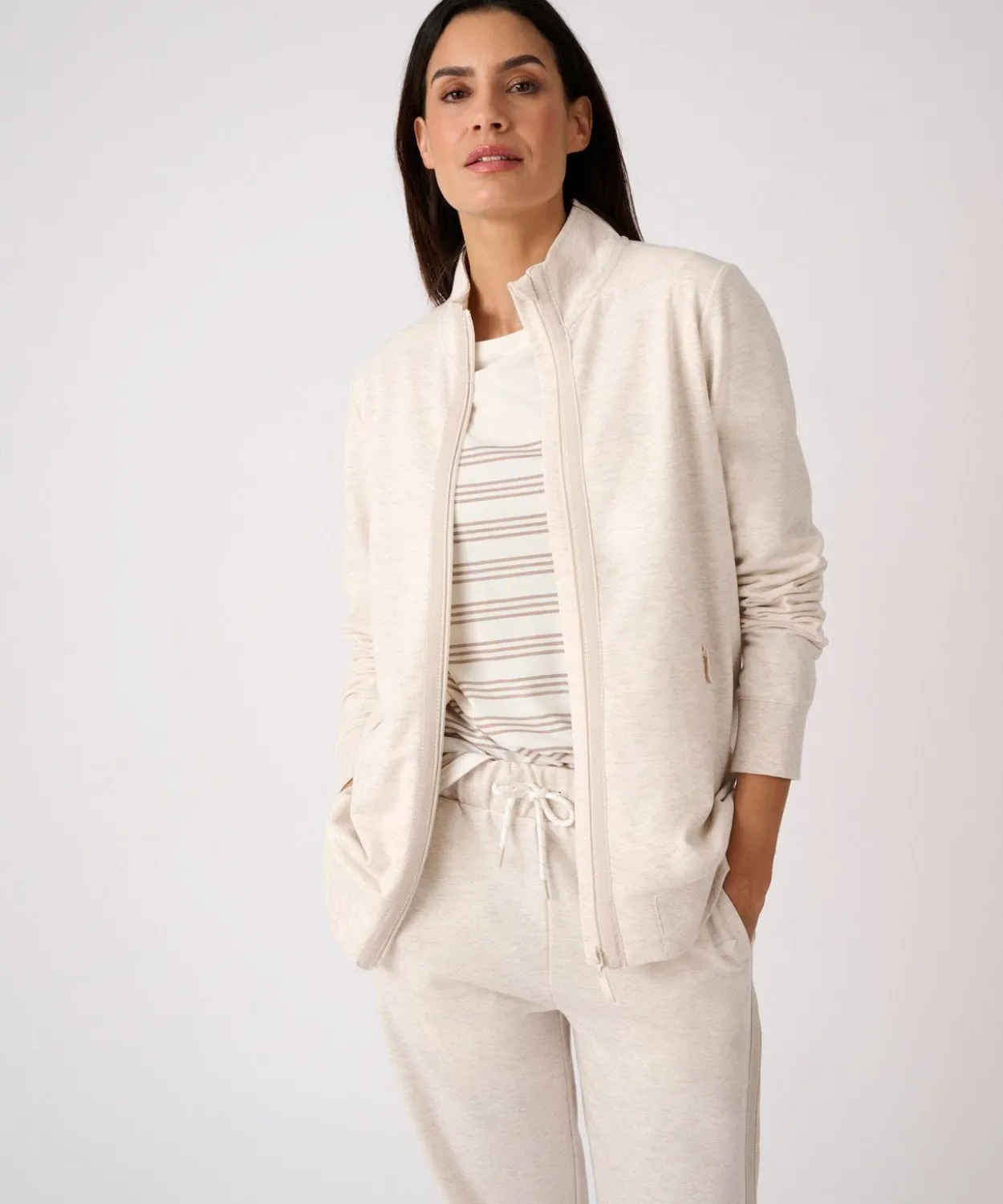 Veste de jogging zippée