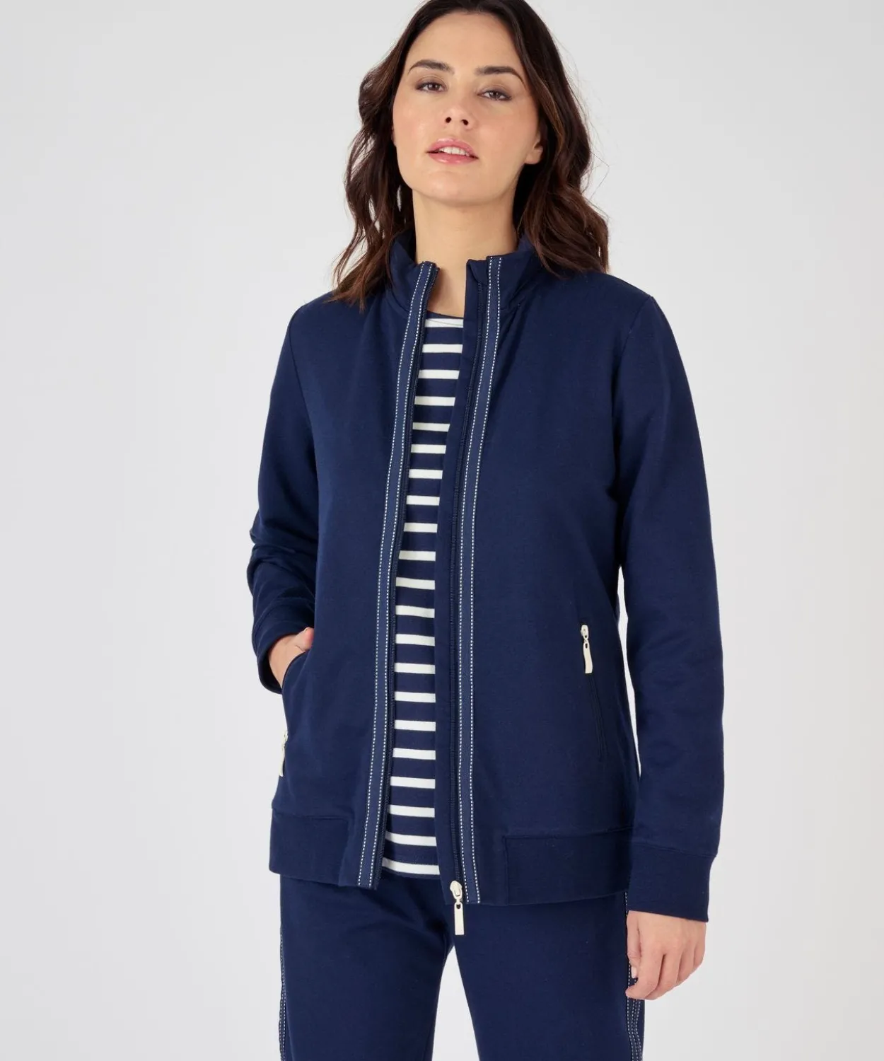 Veste de jogging zippée