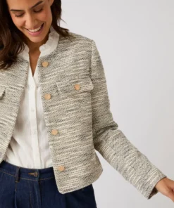 Veste effet tweed