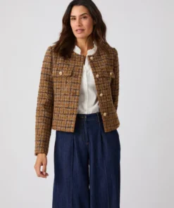 Veste effet tweed