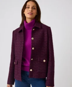 Veste effet tweed