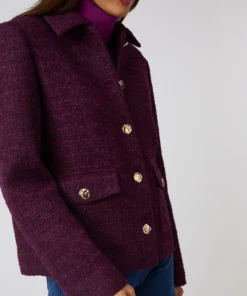 Veste effet tweed