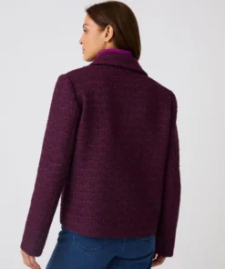 Veste effet tweed