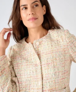 Veste effet tweed fils brillants