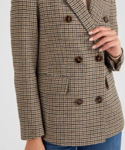 Veste motif pied-de-poule