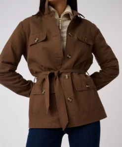 Veste-saharienne mélange Lyocell