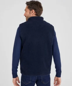 Veste sans manches en maille moutonnée