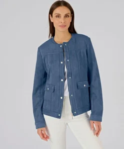 Veste suédine stretch
