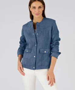 Veste suédine stretch