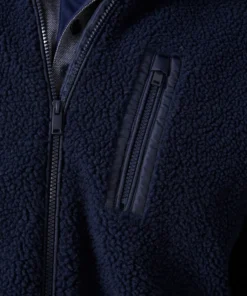 Veste zippée en maille moutonnée