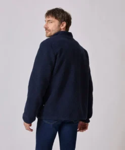 Veste zippée en maille moutonnée